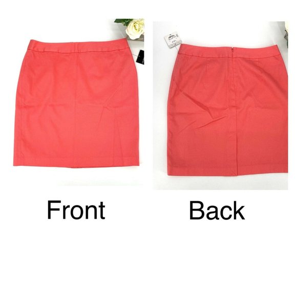 Liz Claiborne Career Pencil Skirt Women’s Petite Size 16P Textured Coral NEW - Picture 2 of 10